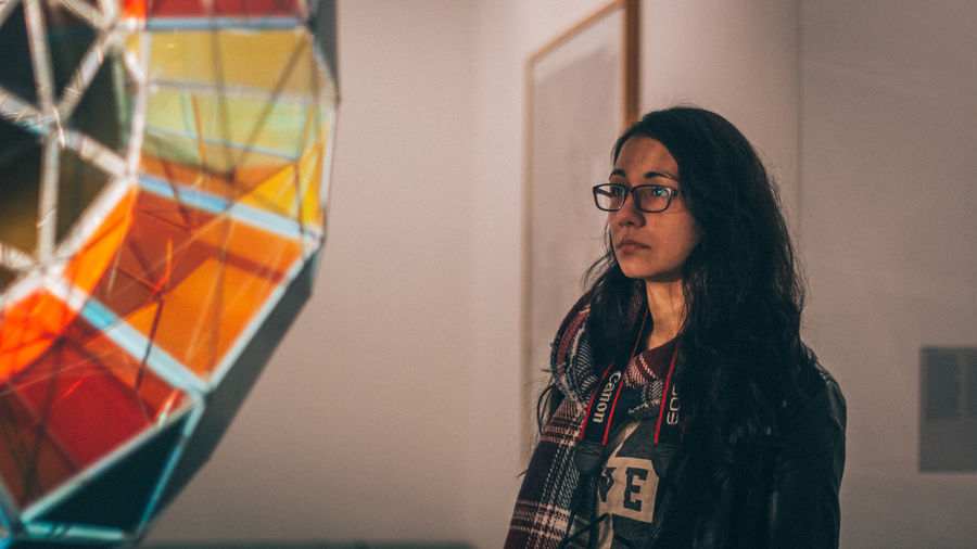 Portrait of young woman