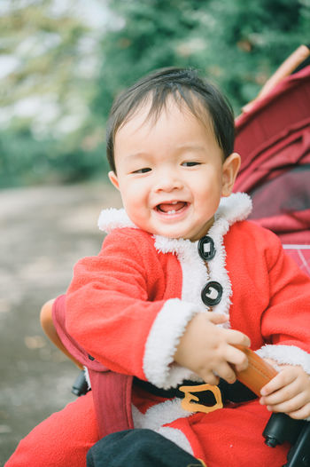 Portrait of cute baby girl