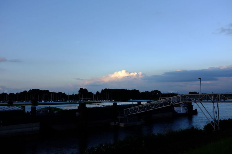 View of river against sky