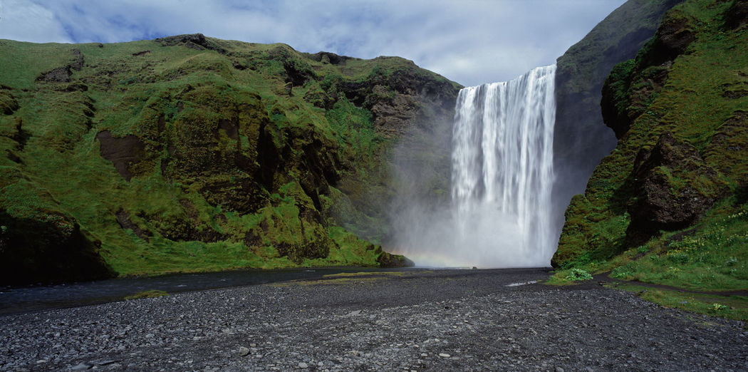 Skógafoss waterfall in south iceland