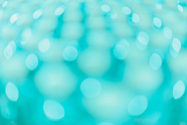Defocused image of illuminated lights