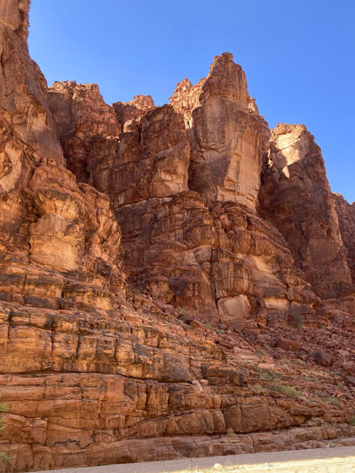 Beautiful rock formation from the beautiful saudi arabian valley wadi disah