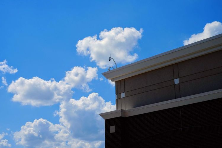 Low angle view of building against sky