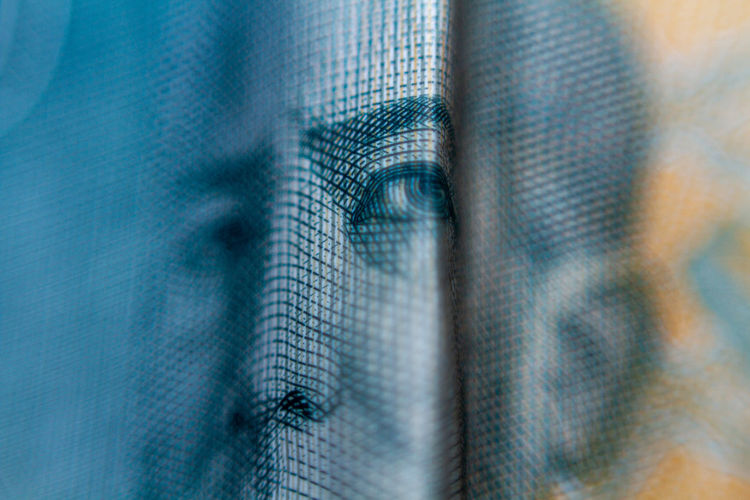 A 2000 rupiah note that i photographed with the macro technique