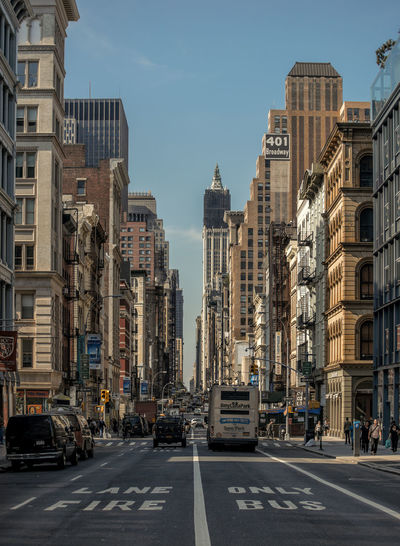 View of broadway, new york city