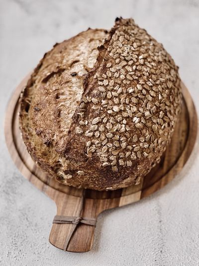 Close-up of bread on table