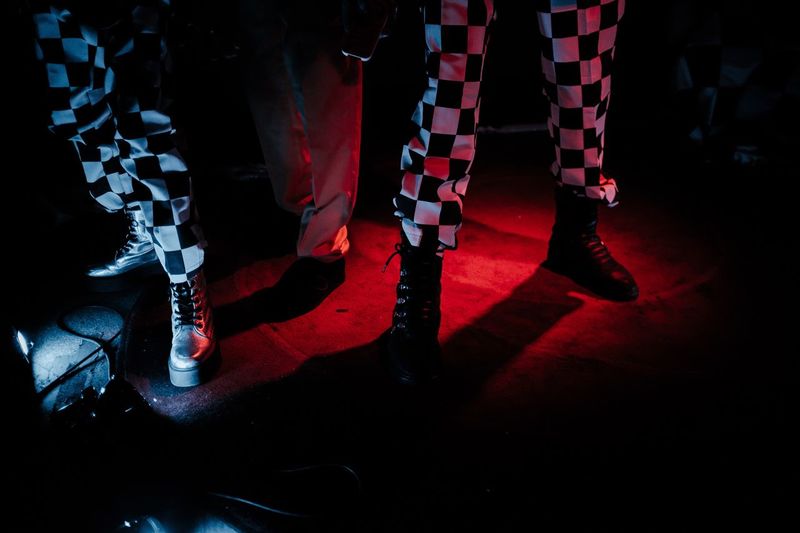 Low Section Human Leg Real People Indoors Standing Night Illuminated Documentary Photography Band Photography Band Artist Performance Music Brings Us Together EyeEm Woman Who Inspire You The Week On EyeEem Lifestyles Fujifilm_xseries Woman Of EyeEm Be. Ready. A New Beginning