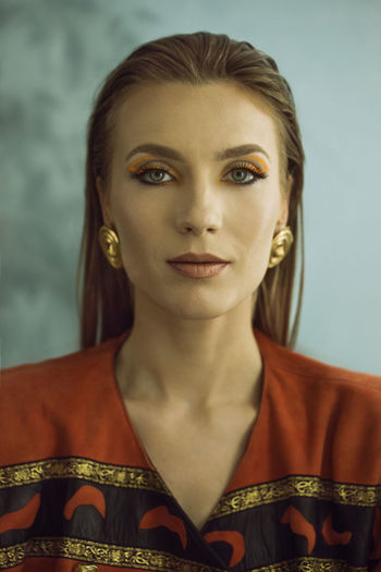 Portrait of beautiful young woman