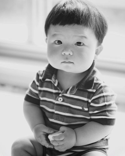 Portrait of cute baby boy