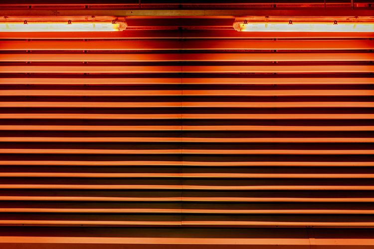 Full frame shot of illuminated shutter