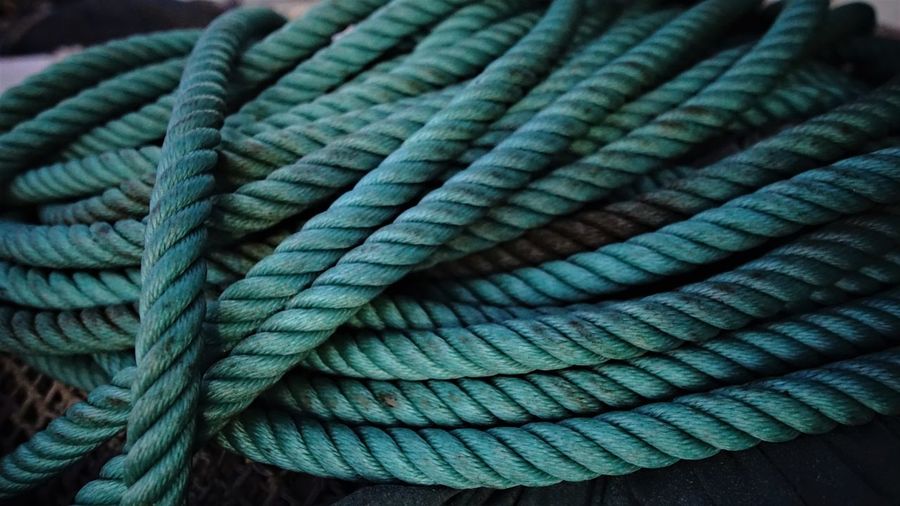 Stacked ropes as background