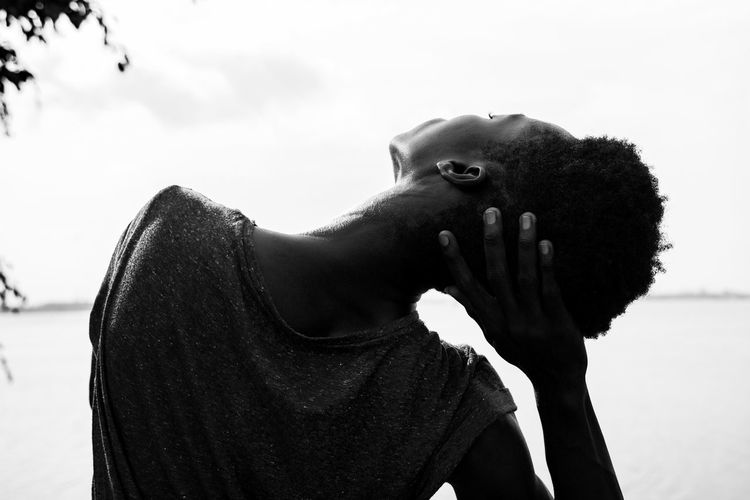 African Close-up Dancer Day Focus On Foreground Leisure Activity Lifestyles Nature One Person Outdoors People Portrait Real People Sky Young Adult Black And White Friday