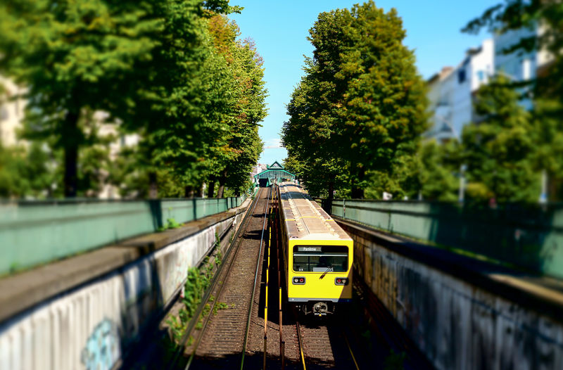Close-up of railroad tracks