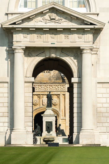 Facade of historic building
