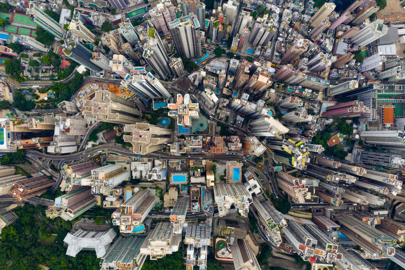 Directly above shot of cityscape