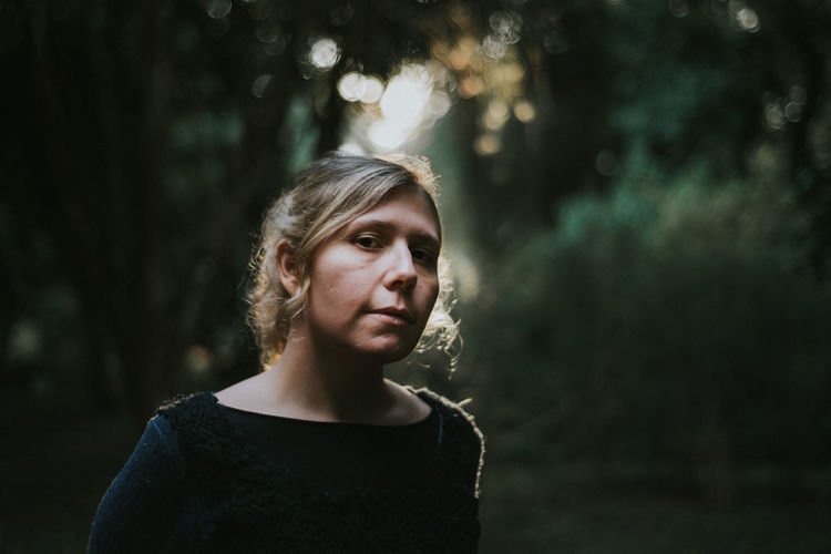 Portrait of young woman