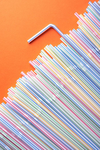 Close-up of multi colored pencils