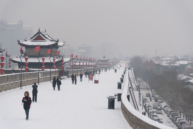 Xi an snow view