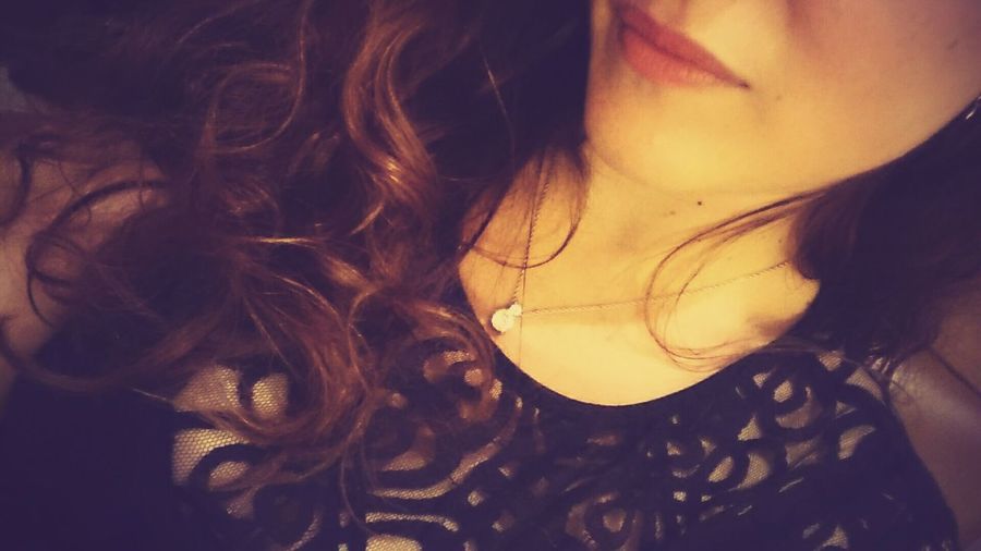 Close-up of woman in hair