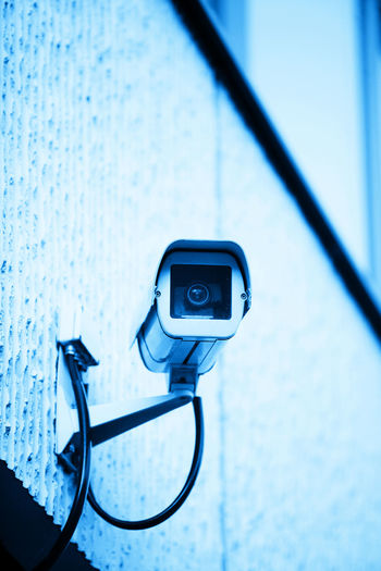 Close-up of security camera