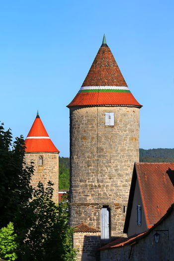 Bäuerlinsturm in dinkelsbühl is a city in bavaria, germany, with many historical attractions