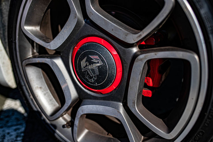 Close-up of vintage car