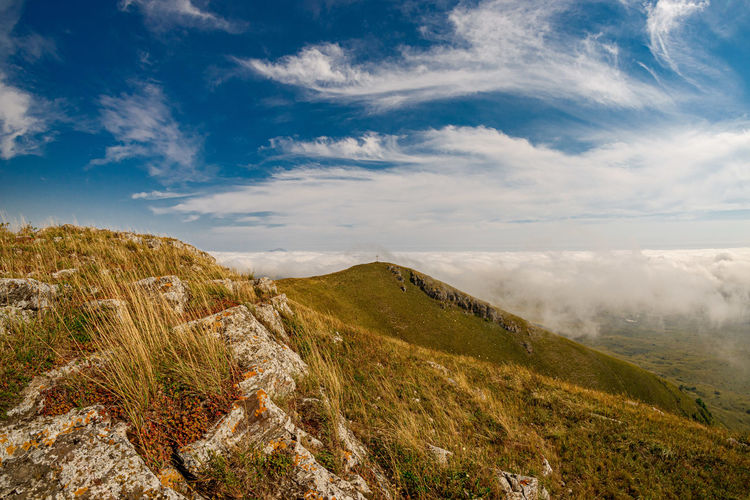 Scenic view of landscape against sky