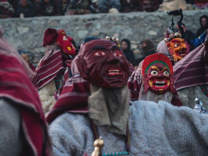 Puppets during traditional festival