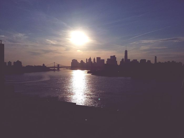 River at sunset