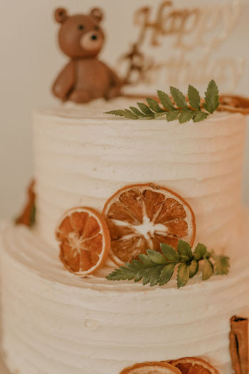 Close-up of food on table