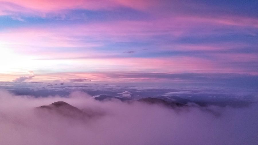 Aerial view of clouds in sky