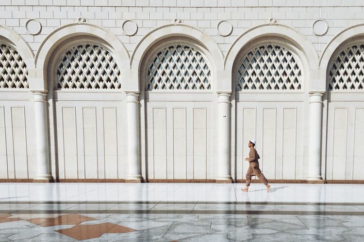 Man running outdoors