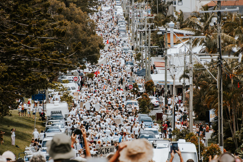 Crowds at peaceful protest for democracy and freedom of choice, sunday november 7th 2021,  australia