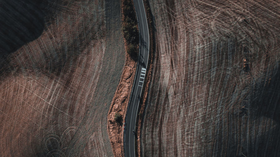 Full frame shot of a road in siena 