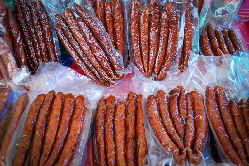 Full frame shot of food for sale at market stall
