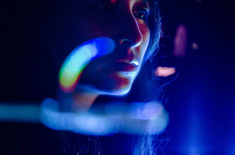 Close-up of young woman