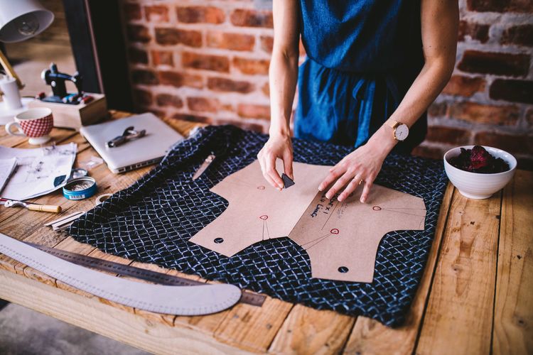 Business Designing Drawing Fashion Design Small Business Template Textile Woman