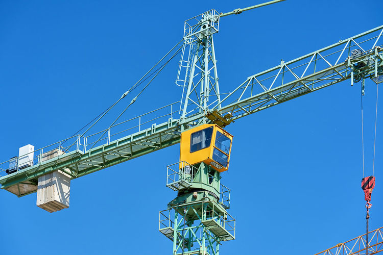 A crane on a construction site