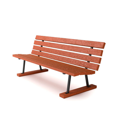 Empty bench against white background