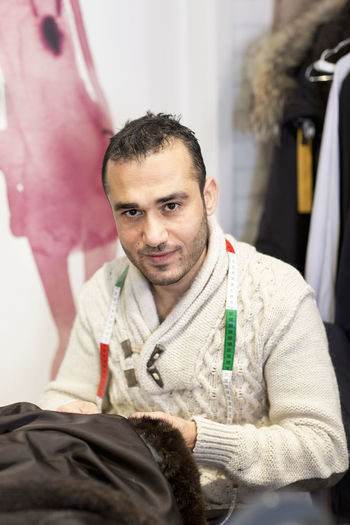 Tailor in studio