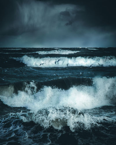 Scenic view of sea against sky