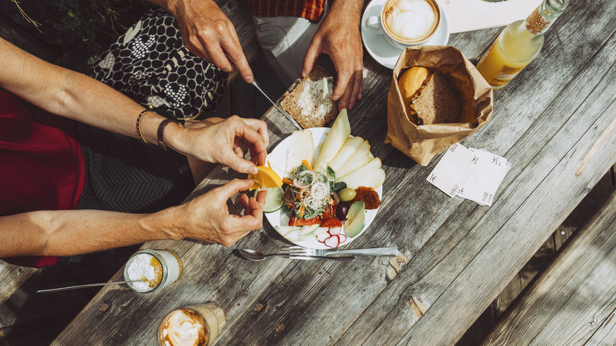 Sharing is caring Eating Vegetarian Food Cheese Food Food And Drink High Angle View People Plate Real People Sharing Sharing Is Caring Table Together Togetherness Food Stories
