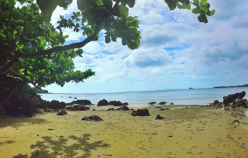 Scenic view of sea against sky