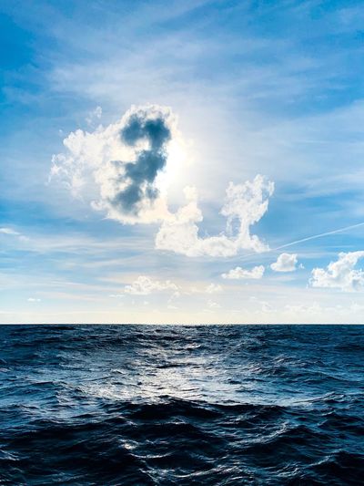 Scenic view of sea against sky