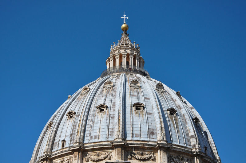Exterior of the central cupola dome of the saint peter's basilica, vatican city