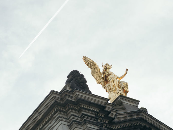 Angel at a church in dresden, germany