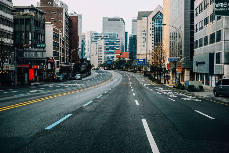 Road in city