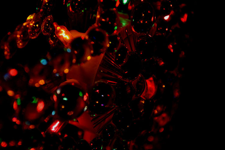 Close-up of abstract lights