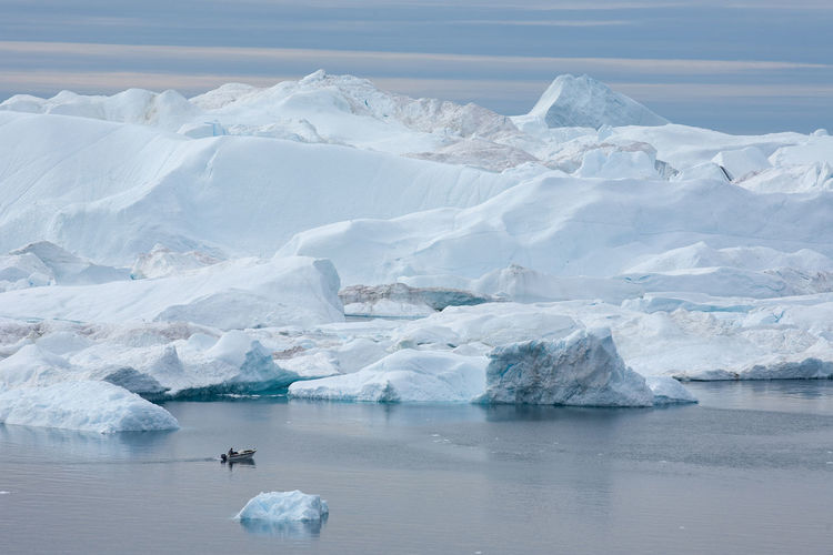 Landscape of glacier in greenland