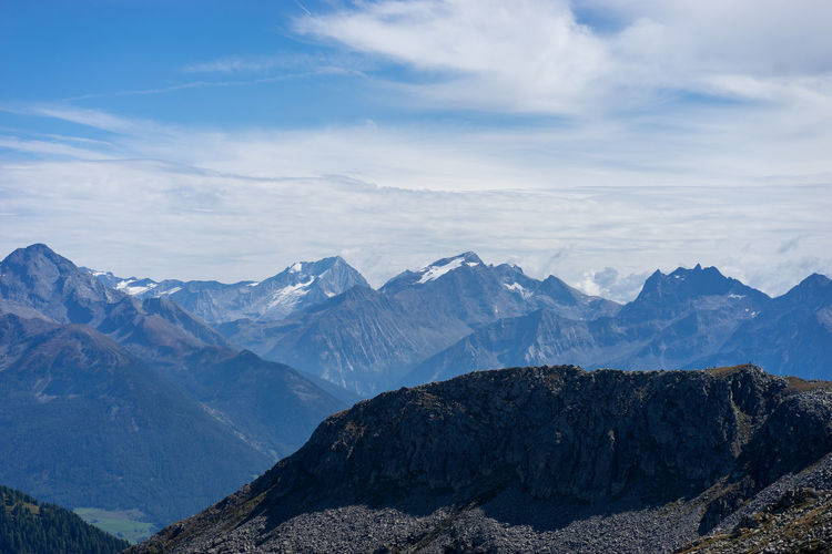 Mountain peaks in valle aurina - ahrntal - south tyrol - südtirol
